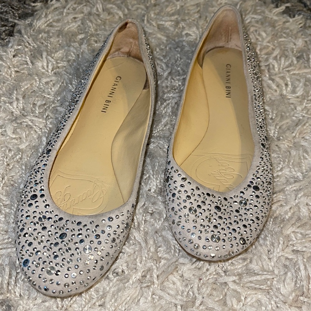Gianni Bini - Silver Studded Ballet Flats
